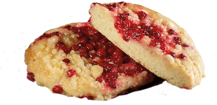 Johannisbeer-Streuselschnecke