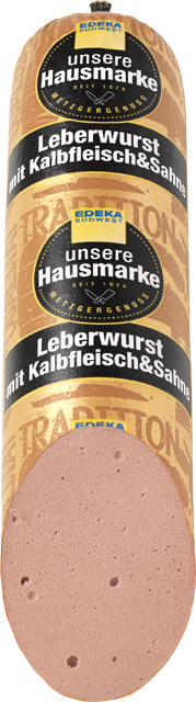 Delikatess-Leberwurst mit Kalbfleisch 