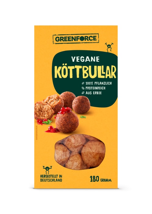 Greenforce Vegane Köttbullar, Cevapcici, Mini-Frika oder Hack