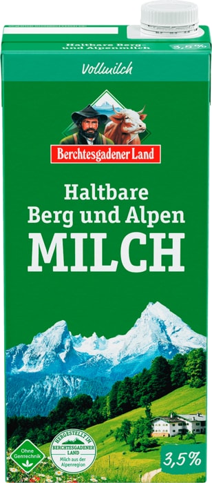 Berchtesgadener Land Haltbare Berg- und Alpen-Milch