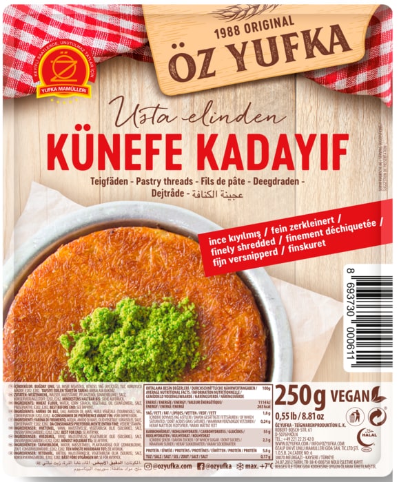 Öz Yufka Kadayif oder Yufka