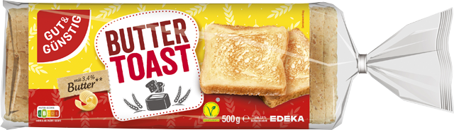 Gut & Günstig Buttertoast oder Vollkorntoast