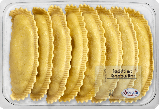 Agnolotti mit Gorgonzola Birne 