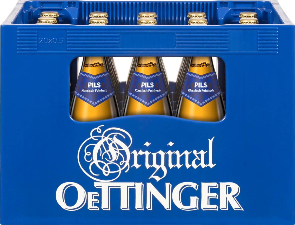 Original Oettinger Pils, Export, Alkoholfrei, Radler oder Vollbier Hell