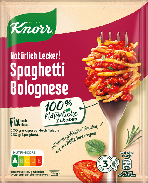 Knorr Fix-Produkte oder Natürlich Lecker! Würzbasis