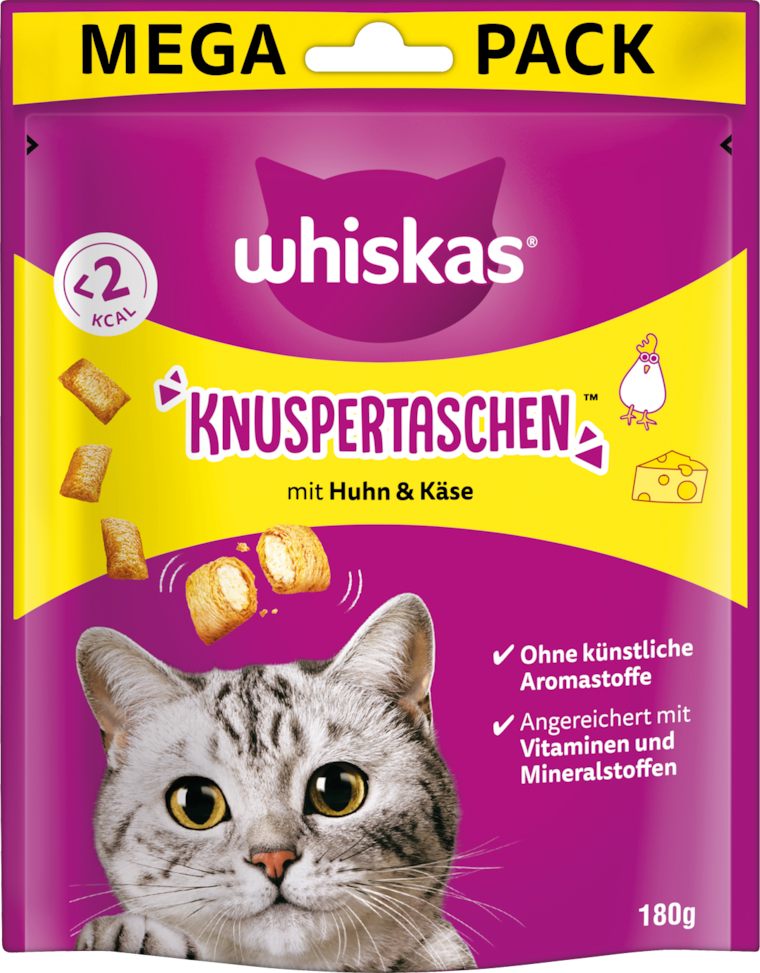 Whiskas Knuspertaschen oder Dreamies