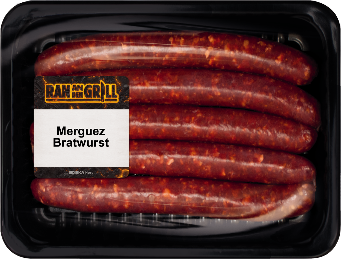 Ran an den Grill Merguez-Bratwurst