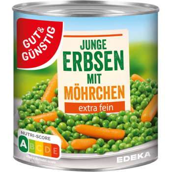 GUT & GÜNSTIG - Junge Erbsen mit Möhrchen