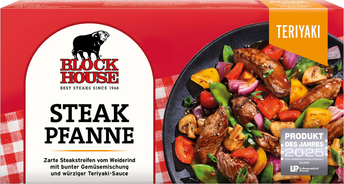 Block House Steakpfanne Kräuter oder Teriyaki