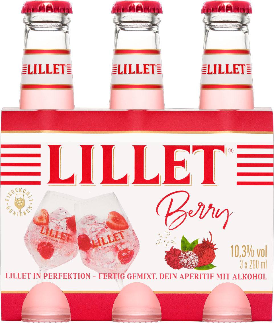 Lillet Berry, White Peach, oder Grapefruit Rose