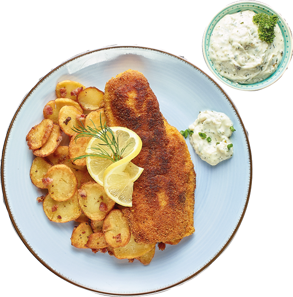 Seelachsfilet gebraten