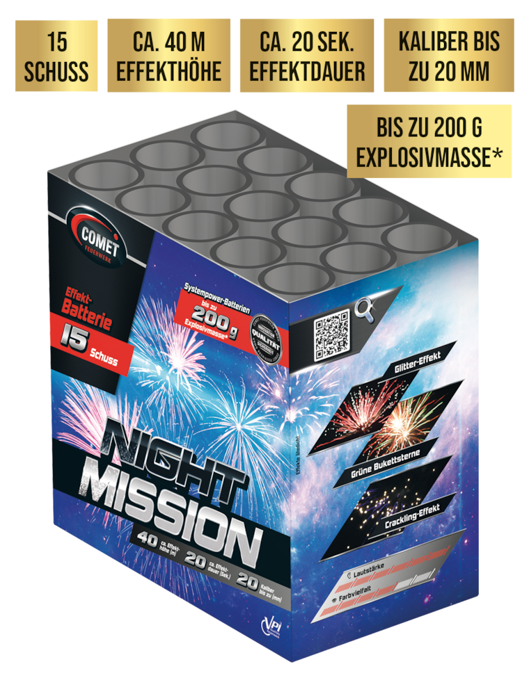 Comet Night Mission Feuerwerksbatterie**