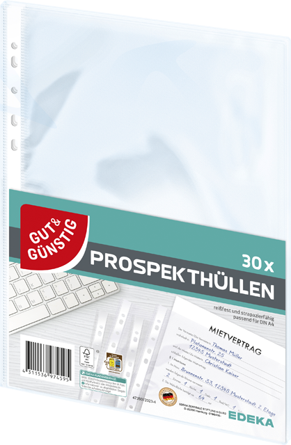 Gut & Günstig Prospekthüllen