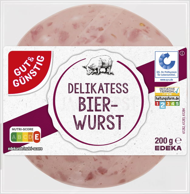 Gut & Günstig Bierwurst, Paprika Lyoner oder Jadgwurst