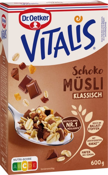 Dr. Oetker Vitalis Müsli oder Paula Müslispaß