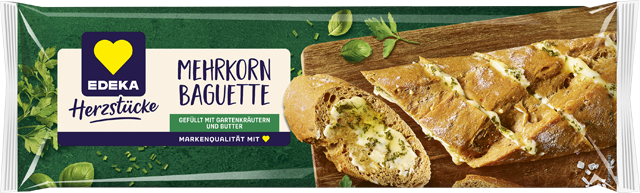 EDEKA Herzstücke Laugen- oder Mehrkornbaguette