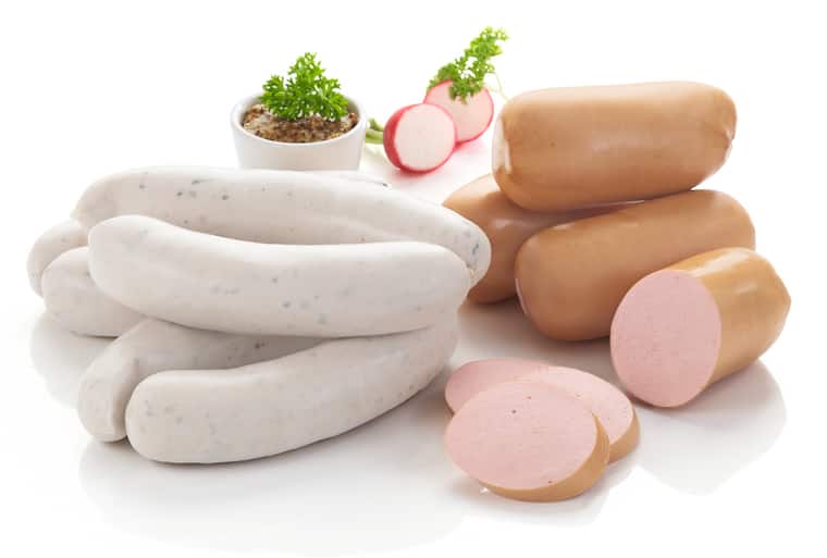Münchner Weißwurst oder Dicke