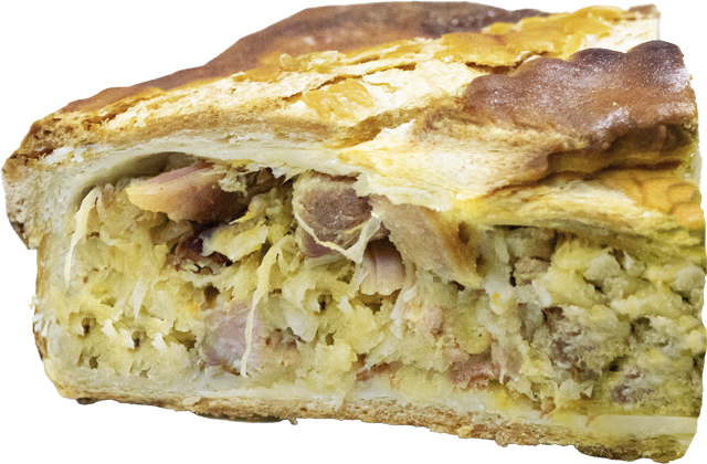 Blätterteigpastete mit Sauerkraut