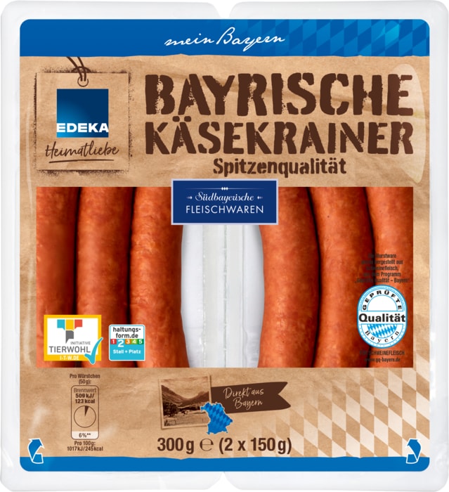 EDEKA Heiamtliebe Bayrische Käsekrainer*