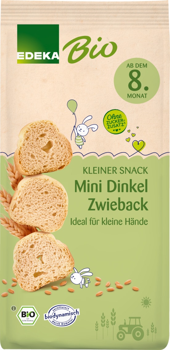 EDEKA Bio Mini Dinkel Zwieback oder Hafer Kringel