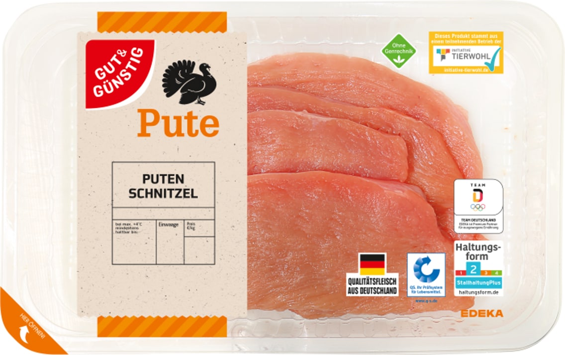 GUT&GÜNSTIG Puten Schnitzel