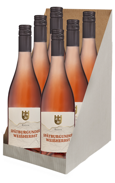 6er-Karton Baden Ortenauer Weinkeller Spätburgunder Weißherbst 