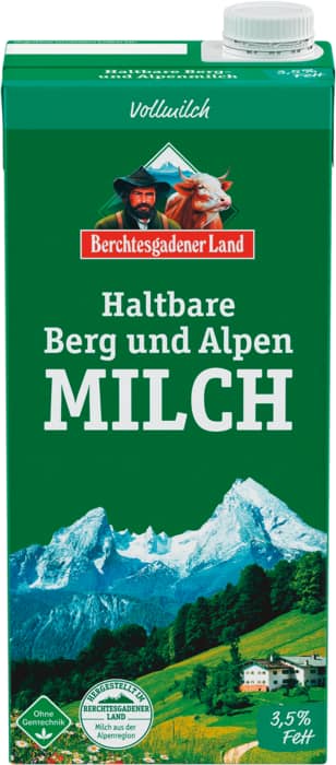 Berchtesgadener Land Haltbare Berg- und Alpen-Milch