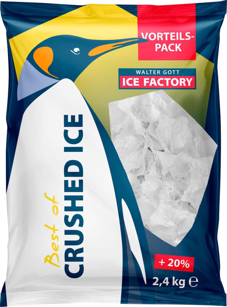 Walter Gott Crushed Ice oder Ice Cubes