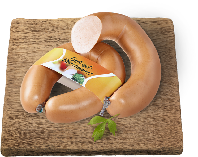 Delikate Geflügelfleischwurst