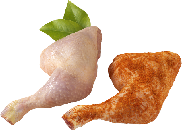 Frische Hähnchenschenkel