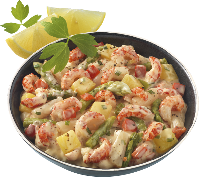 Flusskrebs-Spargelsalat 