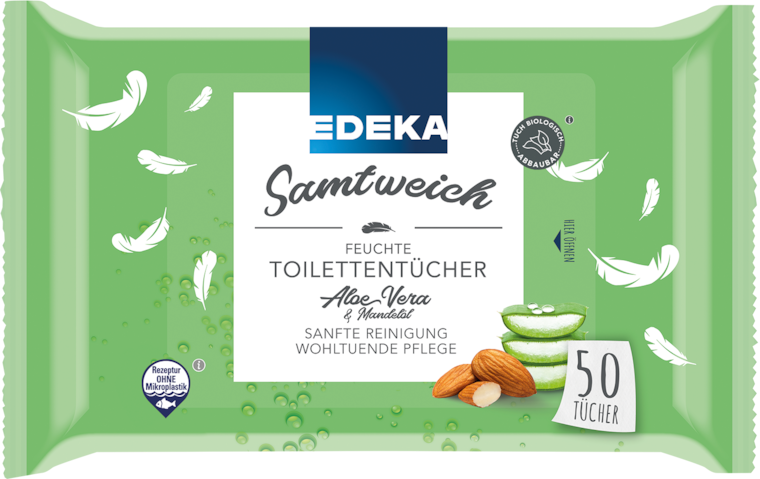 EDEKA Samtweich feuchte Toilettentücher