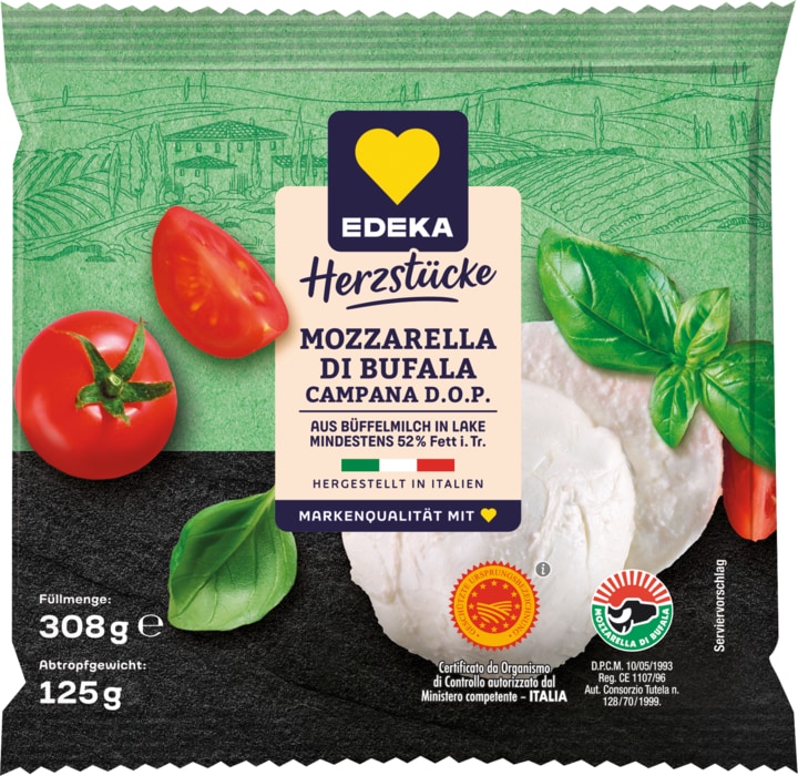 EDEKA Herzstücke Mozzarella di Bufala Campana D.O.P.
