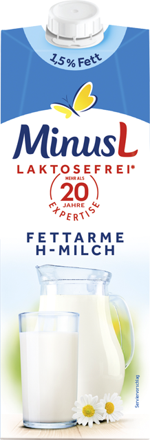 Minus L laktosefreie haltbare Milch 