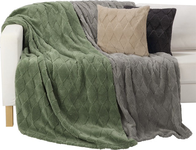 Velvet-Fleece-Dekokissen oder -decke