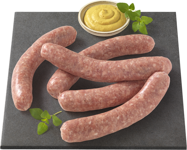 Frische grobe Bratwurst