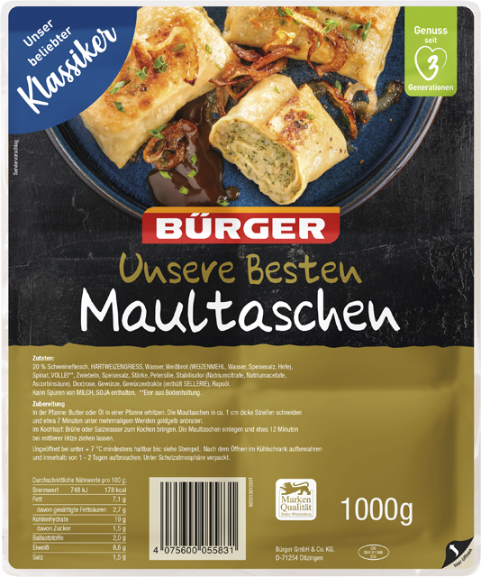 Bürger Unsere Besten Maultaschen