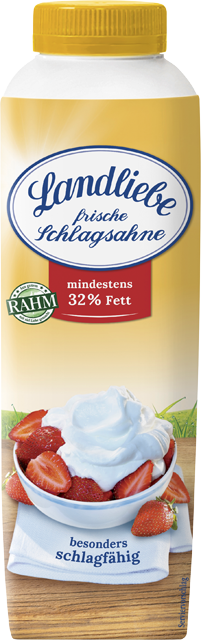 Landliebe frische Schlagsahne