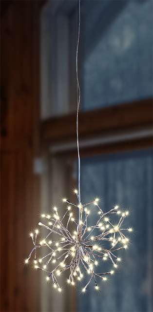 DEKOR LED-Silberschneeflocke