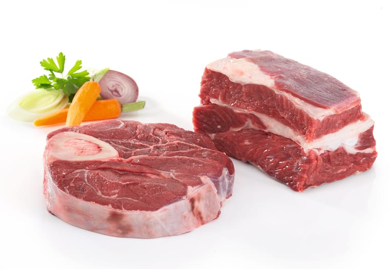 Jungbullen-Suppenfleisch oder -Beinscheiben