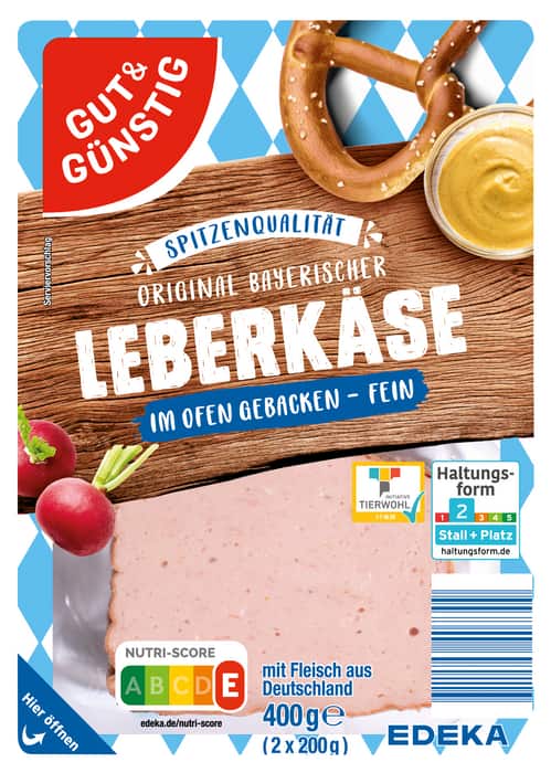 Gut&Günstig Original Bayerischer Leberkäse*