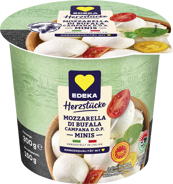 EDEKA Herzstücke Mozzarella di bufala campana Minis