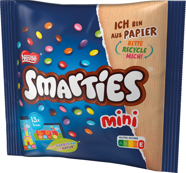 Nestlé Schokoladenriegel** oder Smarties Minis