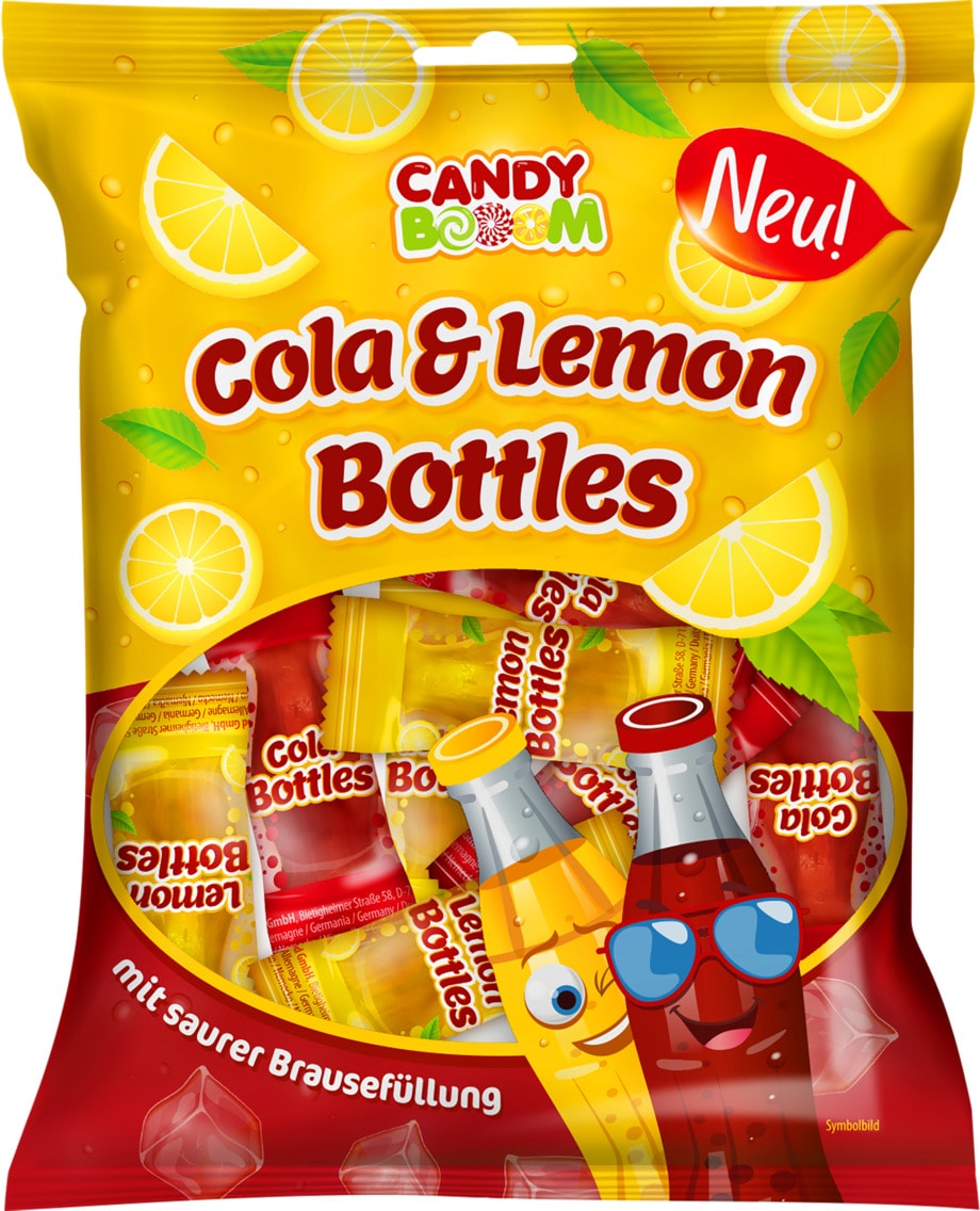 Candy Boom Cola & Lemon Bottles