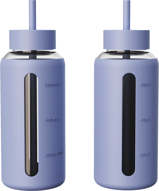 EDEKA zuhause Design-Trinkfasche aus Glas