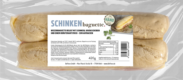 BeFlexx Baguette Schinken oder Salami 