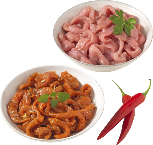 Gyros-Geschnetzeltes oder natur