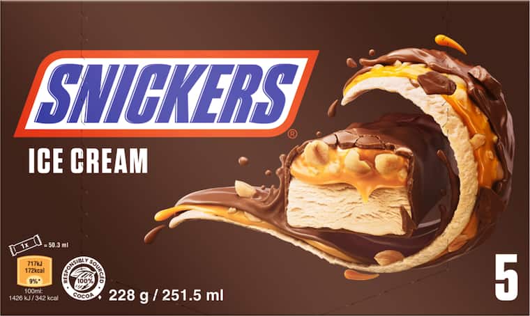 Mars oder Snickers Eisriegel