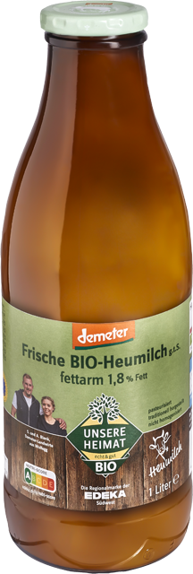 Unsere Heimat – echt & gut Frische Demeter Bio-Heumilch