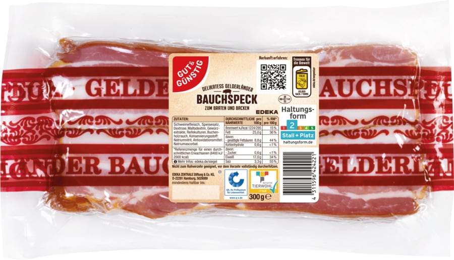 Gut&Günstig Delikatess Bauchspeck*
